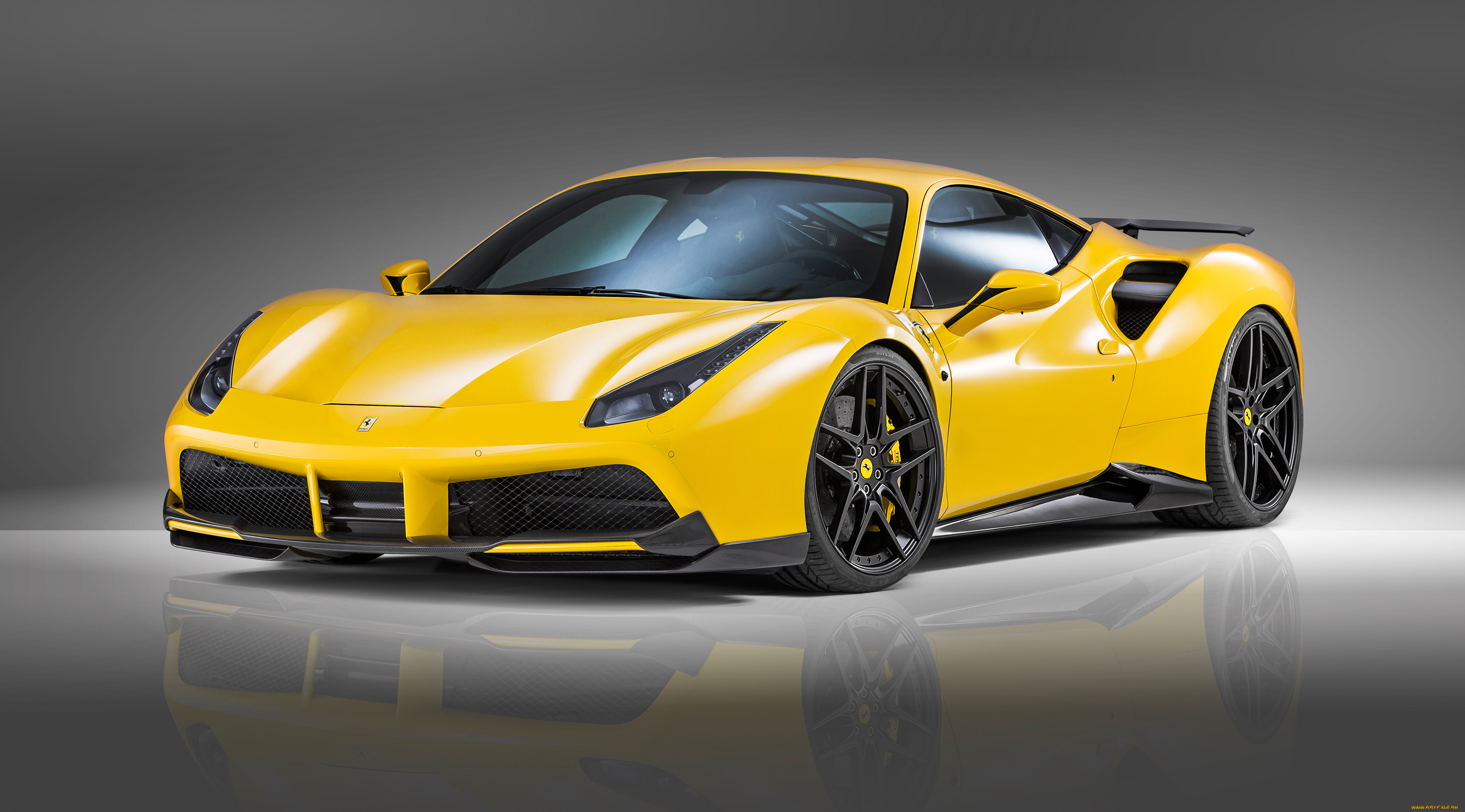 , ferrari, 488, rosso, novitec, gtb, 2016